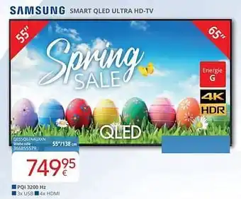 Eldi Samsung smart qled ultra hd-tv qe55q67aauxxn aanbieding