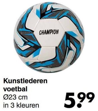 Kunstlederen voetbal