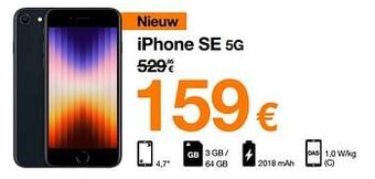 Orange Apple iphone se 5g aanbieding