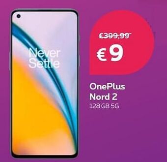 Proximus Oneplus nord 2 128gb 5g aanbieding