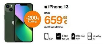 Orange Apple iphone 13 aanbieding