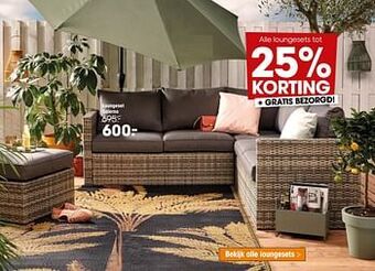 Kwantum Loungeset salerno aanbieding