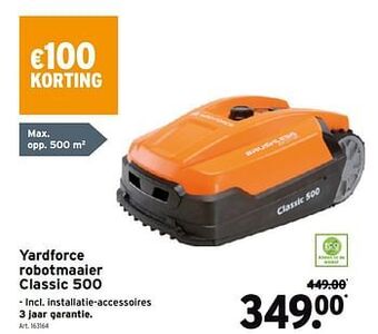 Yardforce robotmaaier classic 500