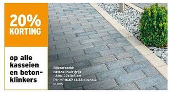 GAMMA Betonklinker grijs aanbieding