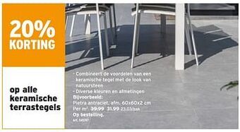 GAMMA Keramische terrastegels aanbieding