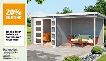 GAMMA Tuinhuis helena grijs of antraciet aanbieding