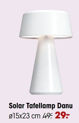 Kwantum Solar tafellamp danu aanbieding