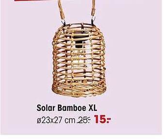 Kwantum Solar Bamboe Xl aanbieding