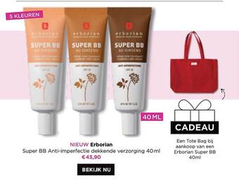 ICI PARIS XL Erborian Super Bb Anti Imperfectie Dekkende Verzorging aanbieding