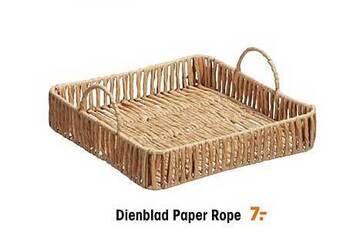 Kwantum Dienblad Paper Rope aanbieding