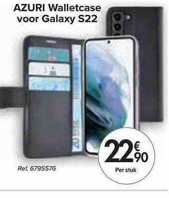 Carrefour Azuri Walletcase Voor Galaxy S22 aanbieding