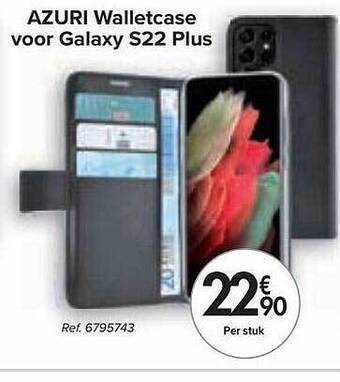 Carrefour Azuri Walletcase Voor Galaxy S22 Plus aanbieding