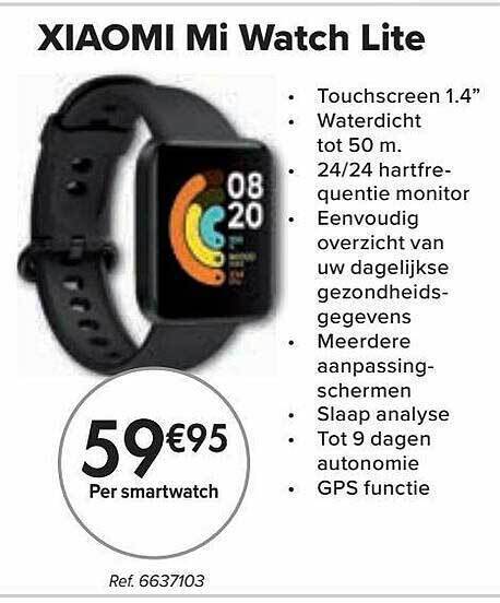 Xiaomi Mi Watch Lite promotie bij Carrefour