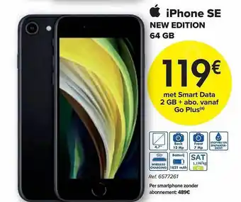 Carrefour Iphone Se New Edition 64 Gb aanbieding