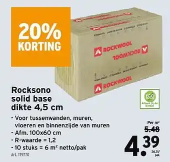 GAMMA Rocksono solid base aanbieding