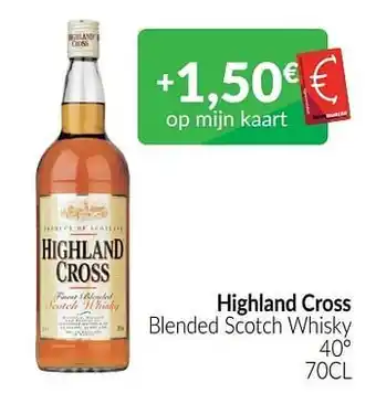 Highland cross blended scotch whisky