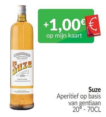 Suze aperitief op basis van gentiaan