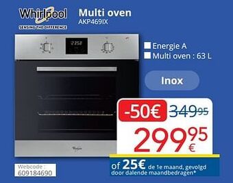 Eldi Whirlpool multi oven akp469ix aanbieding