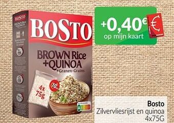 Intermarché Bosto zilvervliesrijst en quinoa aanbieding