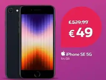 Proximus Apple iphone se 5g 64 gb aanbieding