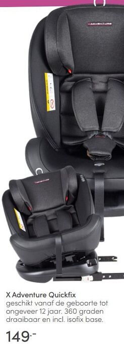 Baby & Tiener X adventure quickfix aanbieding