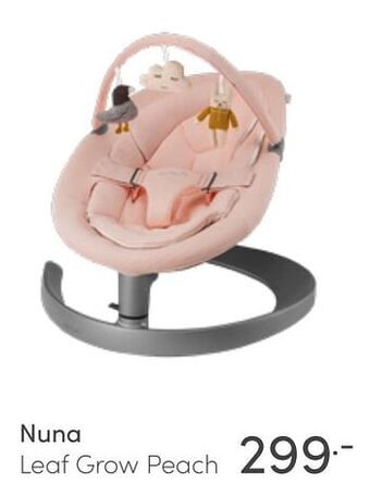 Baby & Tiener Nuna leaf grow peach aanbieding