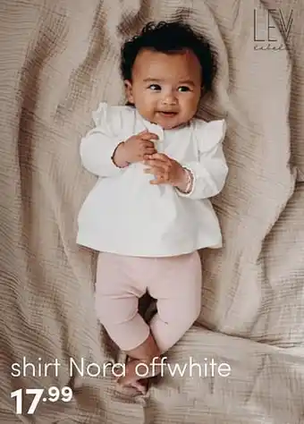 Baby & Tiener Shirt nora offwhite aanbieding