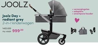 Baby & Tiener Joolz day + radiant grey 2-in-1 kinderwagen aanbieding