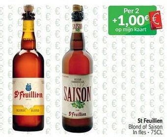 Intermarché St feuillien blond of saison aanbieding