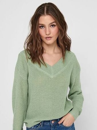 Berca Shoes Only Topje Melton Life Trui Ether Noos - Groen aanbieding