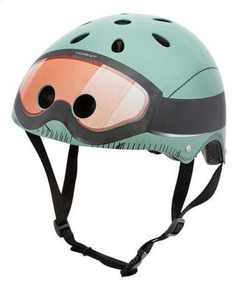 Dreamland Mini Hornit kinderfietshelm Lids Military Green 48-53 cm aanbieding