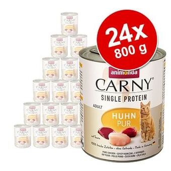 Zooplus 24x800g Single Protein Adult puur Rund Animonda Carny Kattenvoer aanbieding