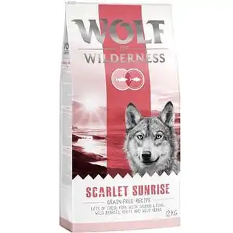 Zooplus 2x12kg ’Scarlet Sunrise’ Zalm & Tonijn Wolf of Wilderness Hondenvoer aanbieding