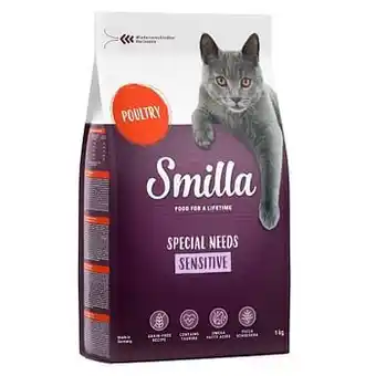 Zooplus 1kg Adult Sensitive Graanvrij Smilla Kattenvoer aanbieding