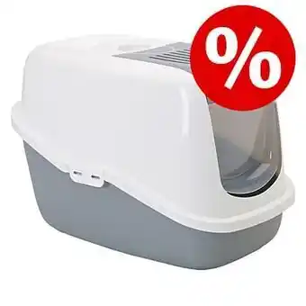 Zooplus 10% korting! Savic Kattenbak Nestor - lichtgrijs / wit aanbieding