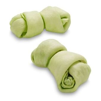 3 stuks Geknoopt Kauwbot met Spirulina ca. 12 cm (à ca. 12 cm) Barkoo Hondensnacks
