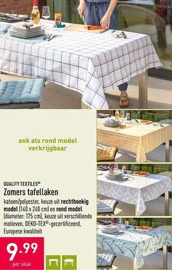 ALDI Zomers tafellaken aanbieding