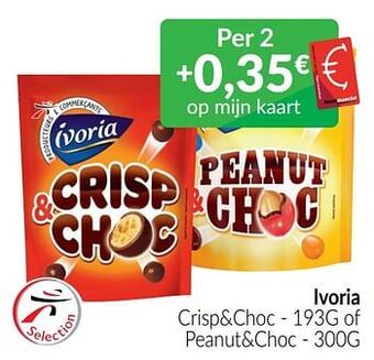 Intermarché Ivoria crisp+choc of peanut+choc aanbieding