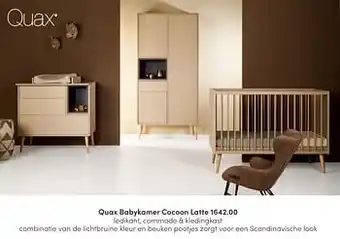 Baby & Tiener Quax babykamer cocoon latte aanbieding