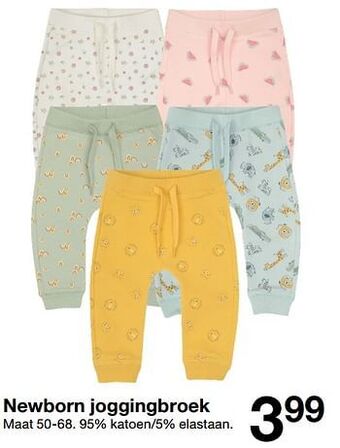 Zeeman Newborn joggingbroek aanbieding