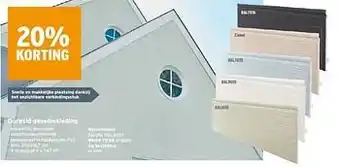 GAMMA Durasid gevelbekleding easyfix ral9001 aanbieding