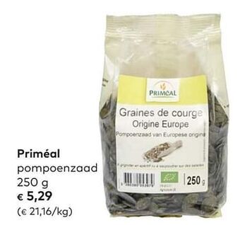 Bio Planet Priméal pompoenzaad aanbieding