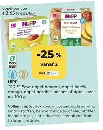 Bio Planet Hipp appel-banaan aanbieding