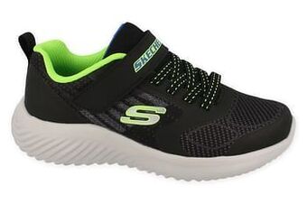 Berca Shoes Skechers Sneaker Laag Jongens Maat 32/38 Bounder Gorven Memory Foam - Zwart aanbieding