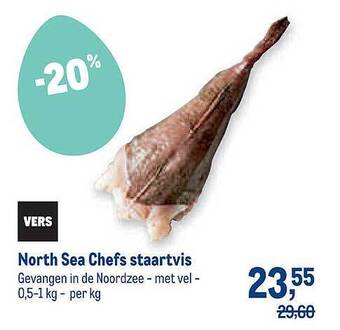 Makro North Sea Chefs Staartvis aanbieding