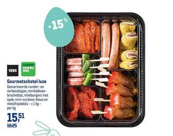 Makro Gourmetschotel Luxe aanbieding