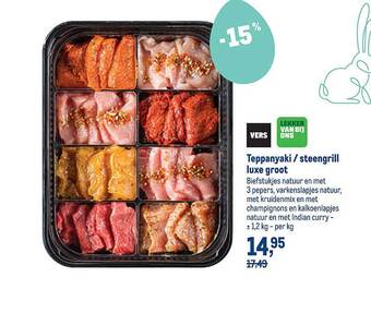 Makro Teppanyaki, Steengrill Luxe Groot aanbieding