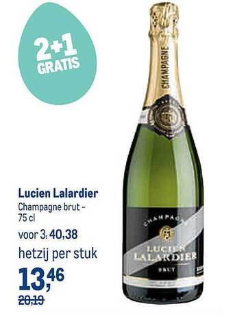 Makro Lucien Lalardier Champagne Brut aanbieding