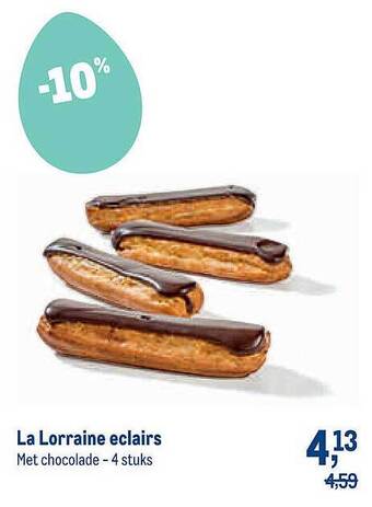 Makro La Lorraine Eclairs aanbieding