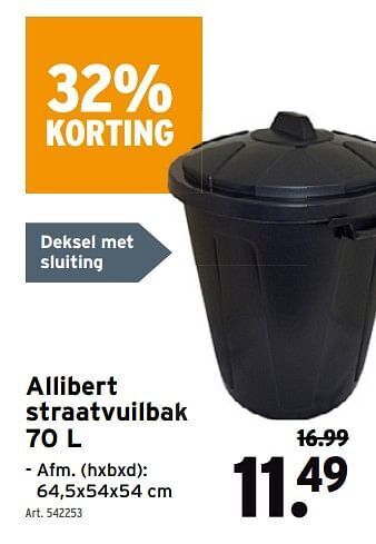 GAMMA Allibert straatvuilbak aanbieding